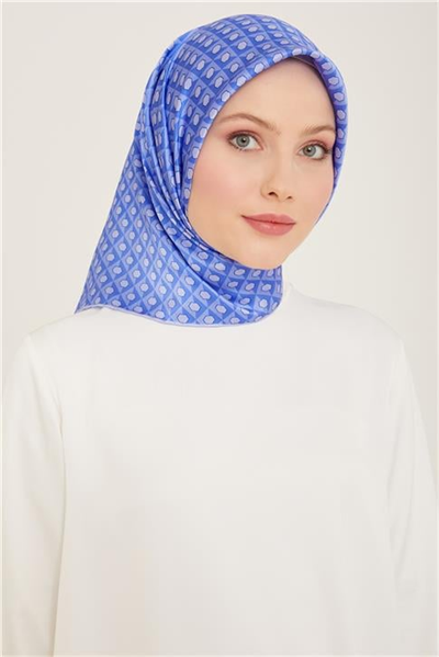 Armine Geometrik Desenli Twill İpek Eşarp 24Ya9109 53 03