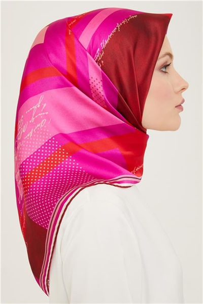 Armine Geometrik Desenli Twill İpek Eşarp 24Ya9138 2 02