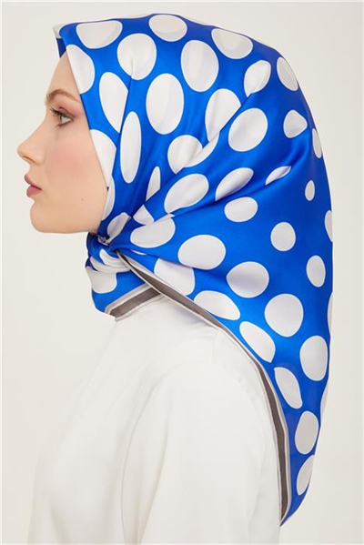 Armine Geometrik Desenli Twill İpek Eşarp 24Ya9156 86 85