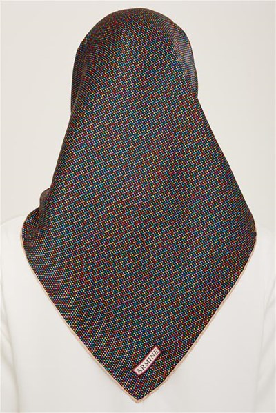 Armine Geometrik Desenli Twill İpek Eşarp 24Ya9113 35 05