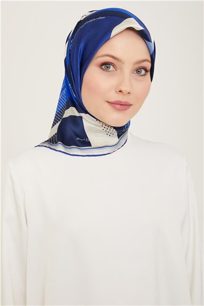 Armine Geometrik Desenli Twill İpek Eşarp 24Ya9138 2 80
