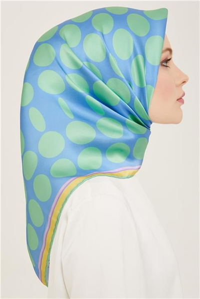 Armine Geometrik Desenli Twill İpek Eşarp 24Ya9156 86 53