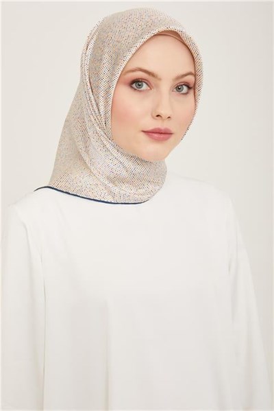 Armine Geometrik Desenli Twill İpek Eşarp 24Ya9113 35 33