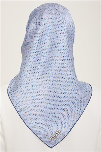 Armine Geometrik Desenli Twill İpek Eşarp 24Ya9113 35 35