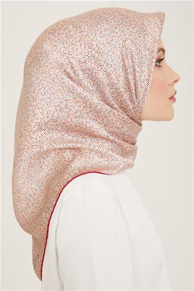 Armine Geometrik Desenli Twill İpek Eşarp 24Ya9113 35 83