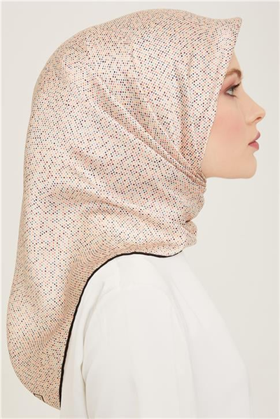 Armine Geometrik Desenli Twill İpek Eşarp 24Ya9113 35 82