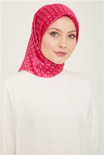 Armine Geometrik Desenli Twill İpek Eşarp 24Ya9109 53 05