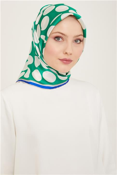 Armine Geometrik Desenli Twill İpek Eşarp 24Ya9156 86 86