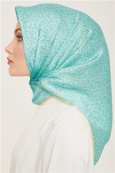 Armine Geometrik Desenli Twill İpek Eşarp 24Ya9113 35 38
