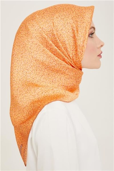 Armine Geometrik Desenli Twill İpek Eşarp 24Ya9113 35 51