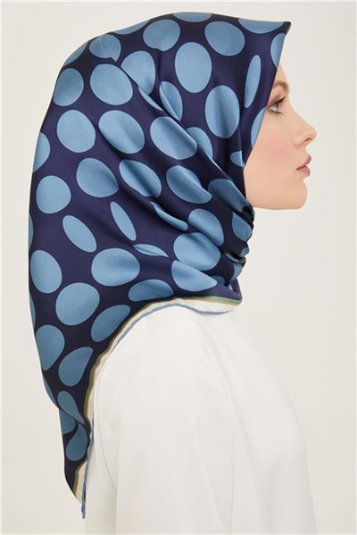 Armine Geometrik Desenli Twill İpek Eşarp 24Ya9156 86 55