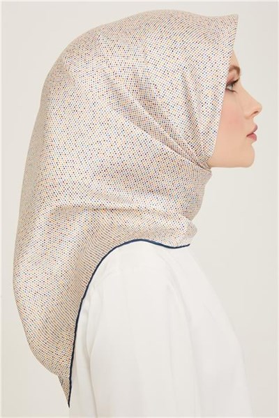 Armine Geometrik Desenli Twill İpek Eşarp 24Ya9113 35 33
