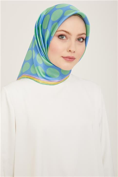 Armine Geometrik Desenli Twill İpek Eşarp 24Ya9156 86 53