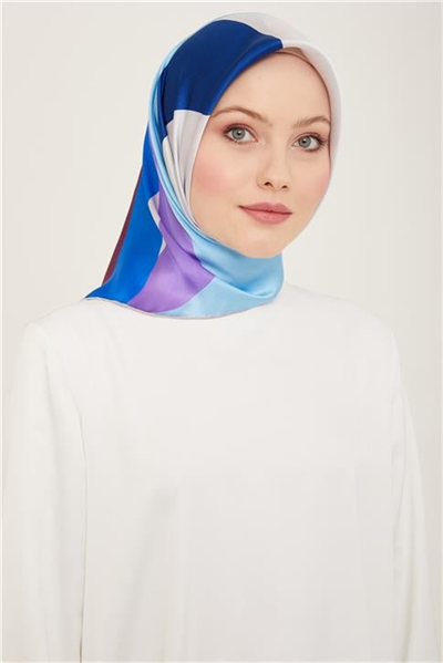 Armine Geometrik Desenli Twill İpek Eşarp 24Ya9148 31 31