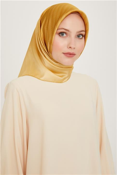 Armine Geometrik Desenli Twill Saf İpek Eşarp 9237D 33
