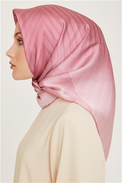 Armine Geometrik Desenli Twill Saf İpek Eşarp 9237D 31