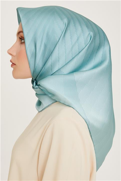 Armine Geometrik Desenli Twill Saf İpek Eşarp 9237D 35