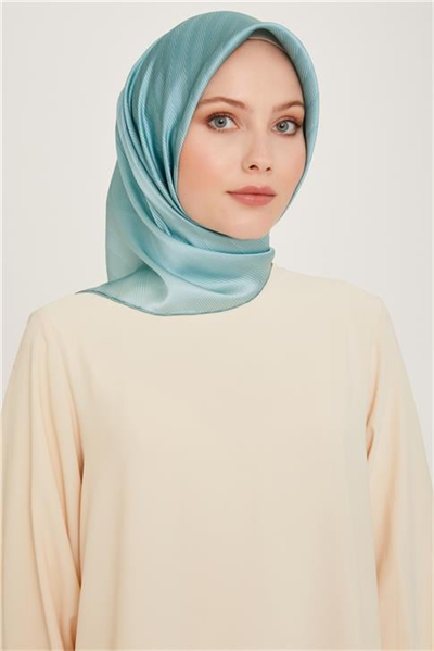 Armine Geometrik Desenli Twill Saf İpek Eşarp 9237D 35