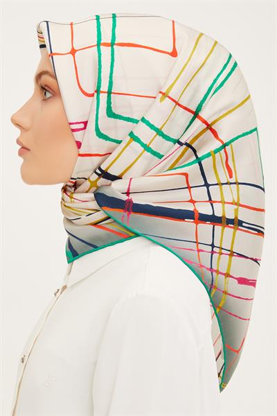 Armine İpek Eşarp 2023/24 İlkbahar Yaz Sezonu 8948D02 03 - Twill (Tivil) İpek
