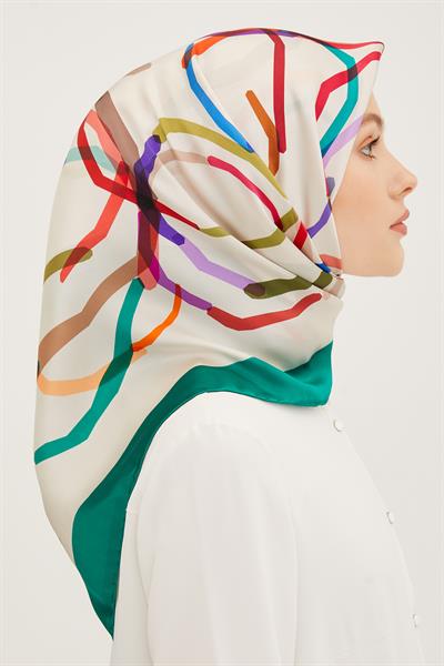 Armine İpek Eşarp 2023/24 İlkbahar Yaz Sezonu 8902D02 07 - Twill (Tivil) İpek