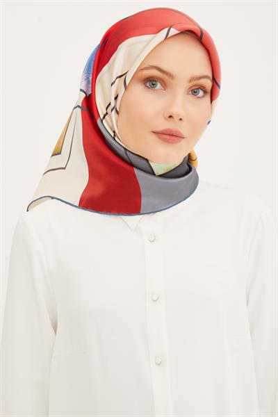 Armine İpek Eşarp 2023/24 İlkbahar Yaz Sezonu 8939D01 50 -Sura İpek
