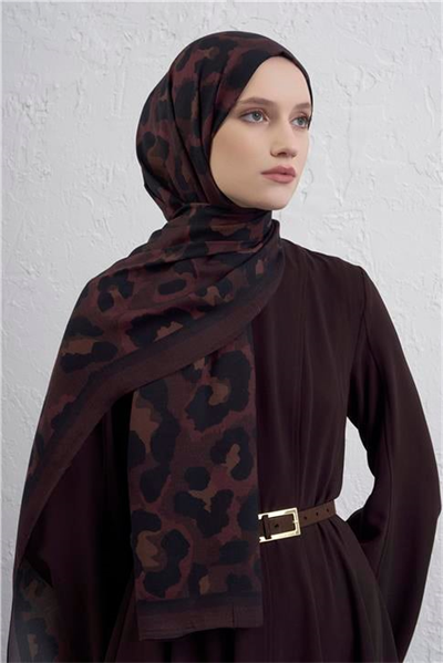 Armine İpek Tensel Leopar Şal 3 04