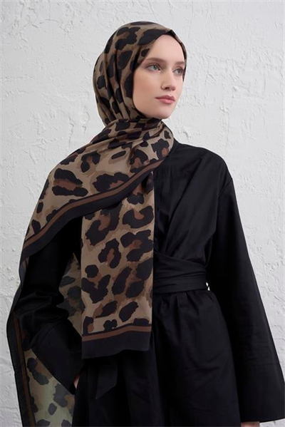 Armine İpek Tensel Leopar Şal 3 36