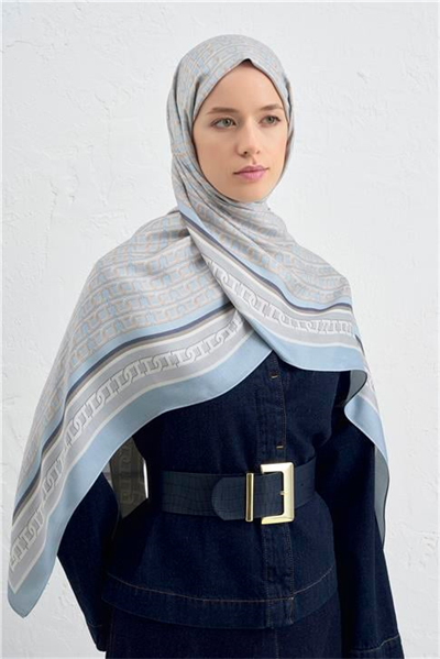 Armine İpek Tensel Monogram Şal 06