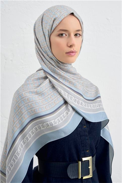 Armine İpek Tensel Monogram Şal 06