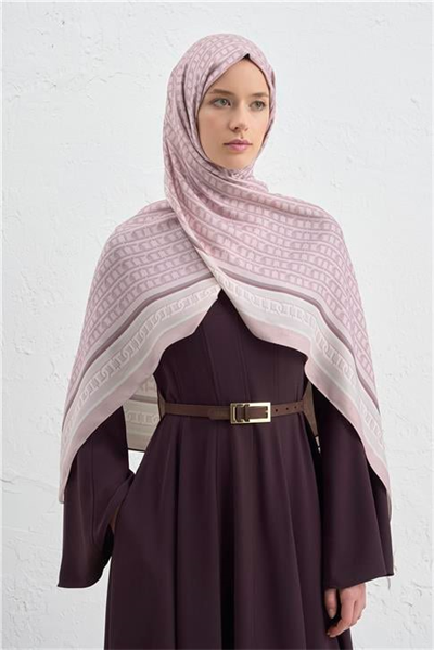Armine İpek Tensel Monogram Şal 14