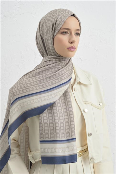 Armine İpek Tensel Monogram Şal 20