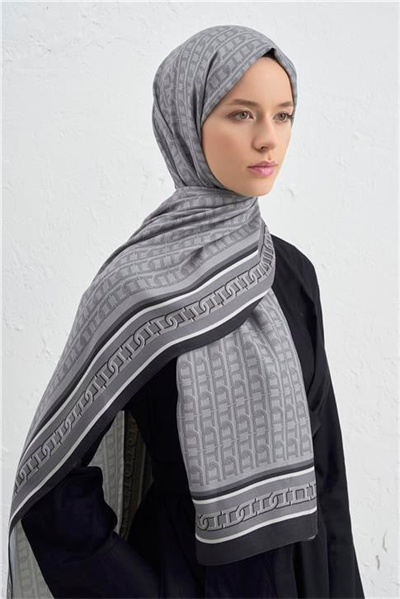 Armine İpek Tensel Monogram Şal 23