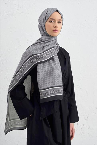 Armine İpek Tensel Monogram Şal 23
