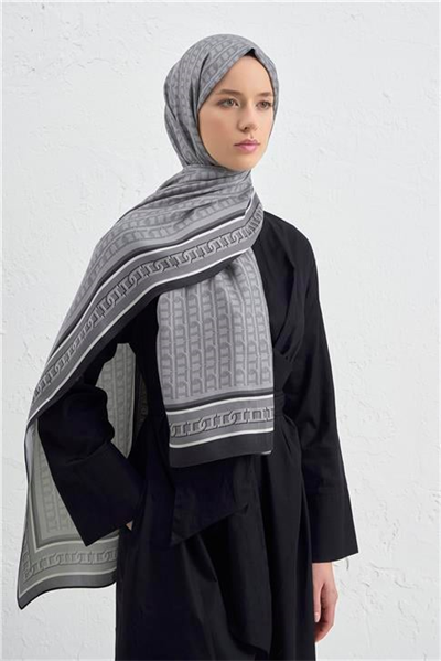 Armine İpek Tensel Monogram Şal 23