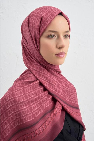 Armine İpek Tensel Monogram Şal 26
