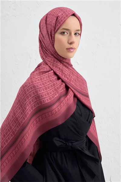 Armine İpek Tensel Monogram Şal 26