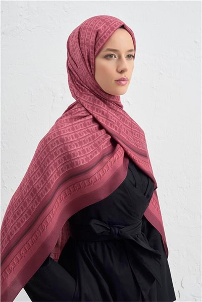 Armine İpek Tensel Monogram Şal 26