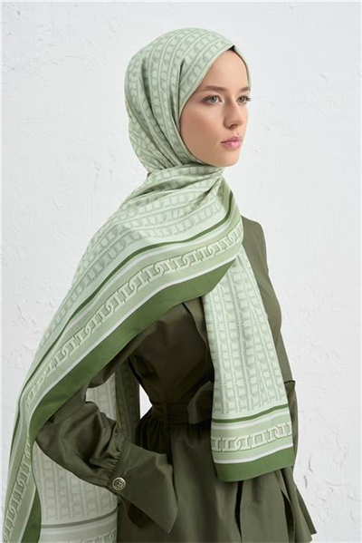 Armine İpek Tensel Monogram Şal 29