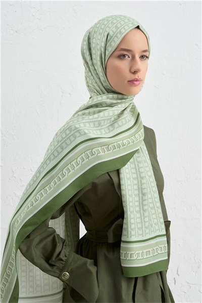 Armine İpek Tensel Monogram Şal 29
