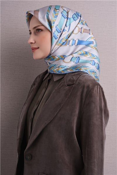 Armine Jakarlı İpek Eşarp 9607D 37