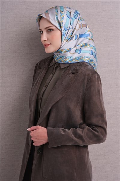 Armine Jakarlı İpek Eşarp 9607D 37