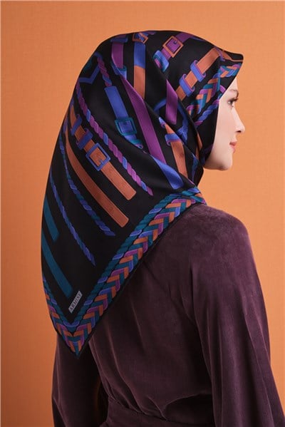 Armine Jakarlı İpek Eşarp 9607D 53