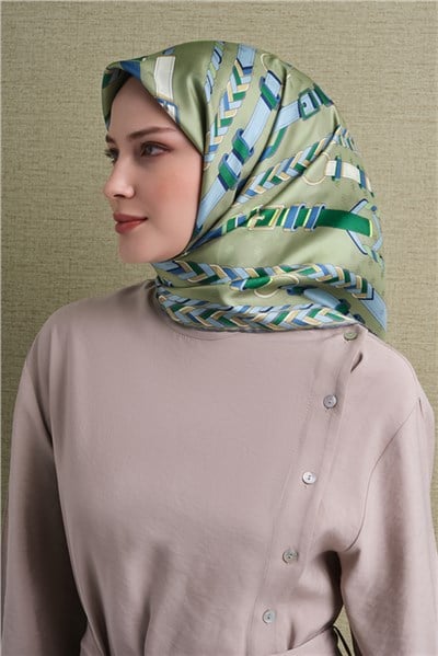 Armine Jakarlı İpek Eşarp 9607D 81