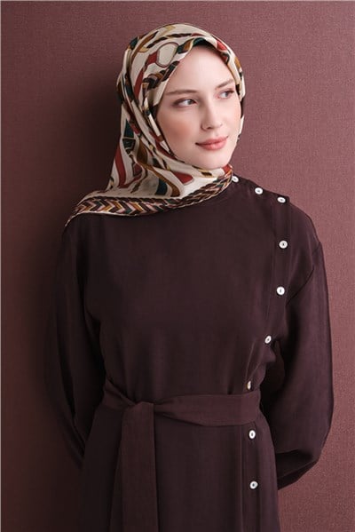 Armine Jakarlı İpek Eşarp 9607D 83