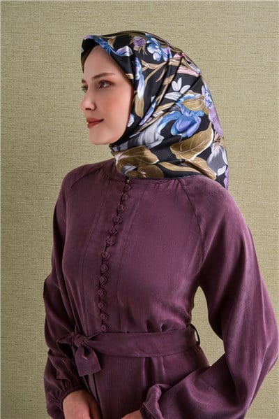 Armine Jakarlı İpek Eşarp 9608D 08
