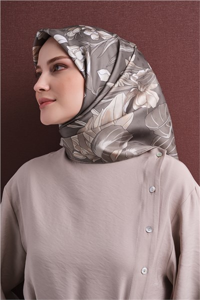 Armine Jakarlı İpek Eşarp 9608D 09
