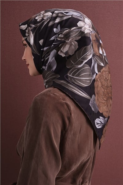 Armine Jakarlı İpek Eşarp 9608D 57