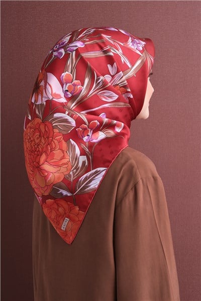 Armine Jakarlı İpek Eşarp 9608D 82