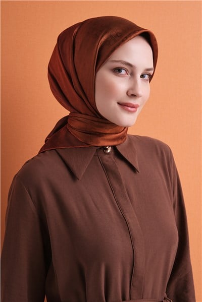Armine Jakarlı İpek Eşarp 9647D 08