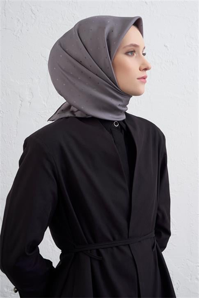 Armine Jakarlı İpek Eşarp Puantiyeli 21Ka8668 2 23